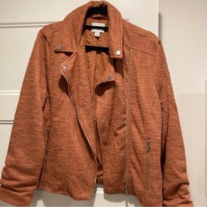Nine West Moto Style Textured Jacket